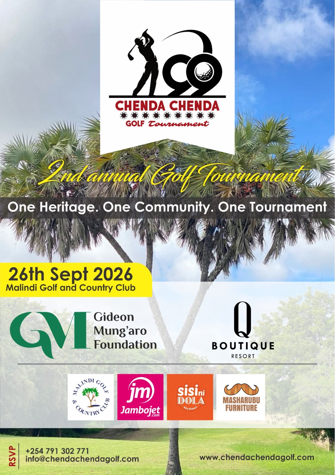 2nd Annual Chenda Chenda Golf Tournament poster